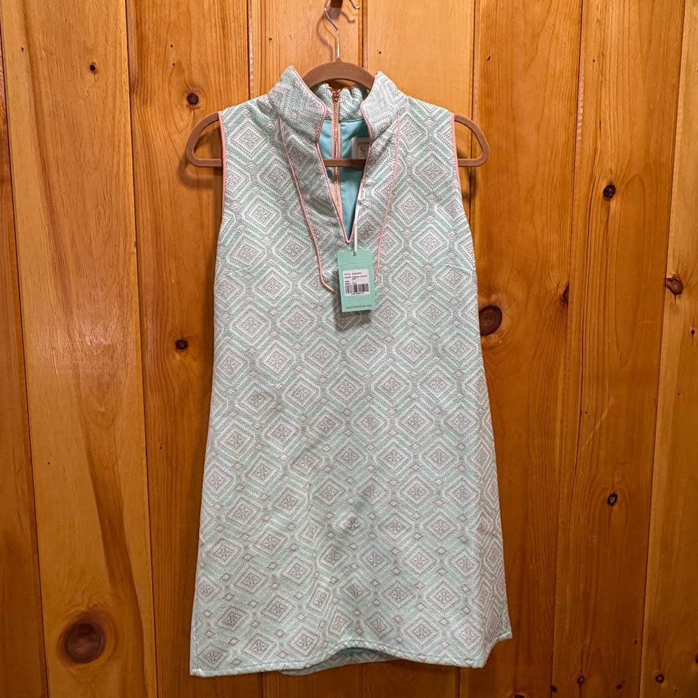 Sleeveless Geometric Pattern Dress